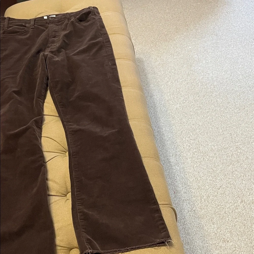 MOTHER Chocolate Brown Flare Pants - Picture 1 of 4